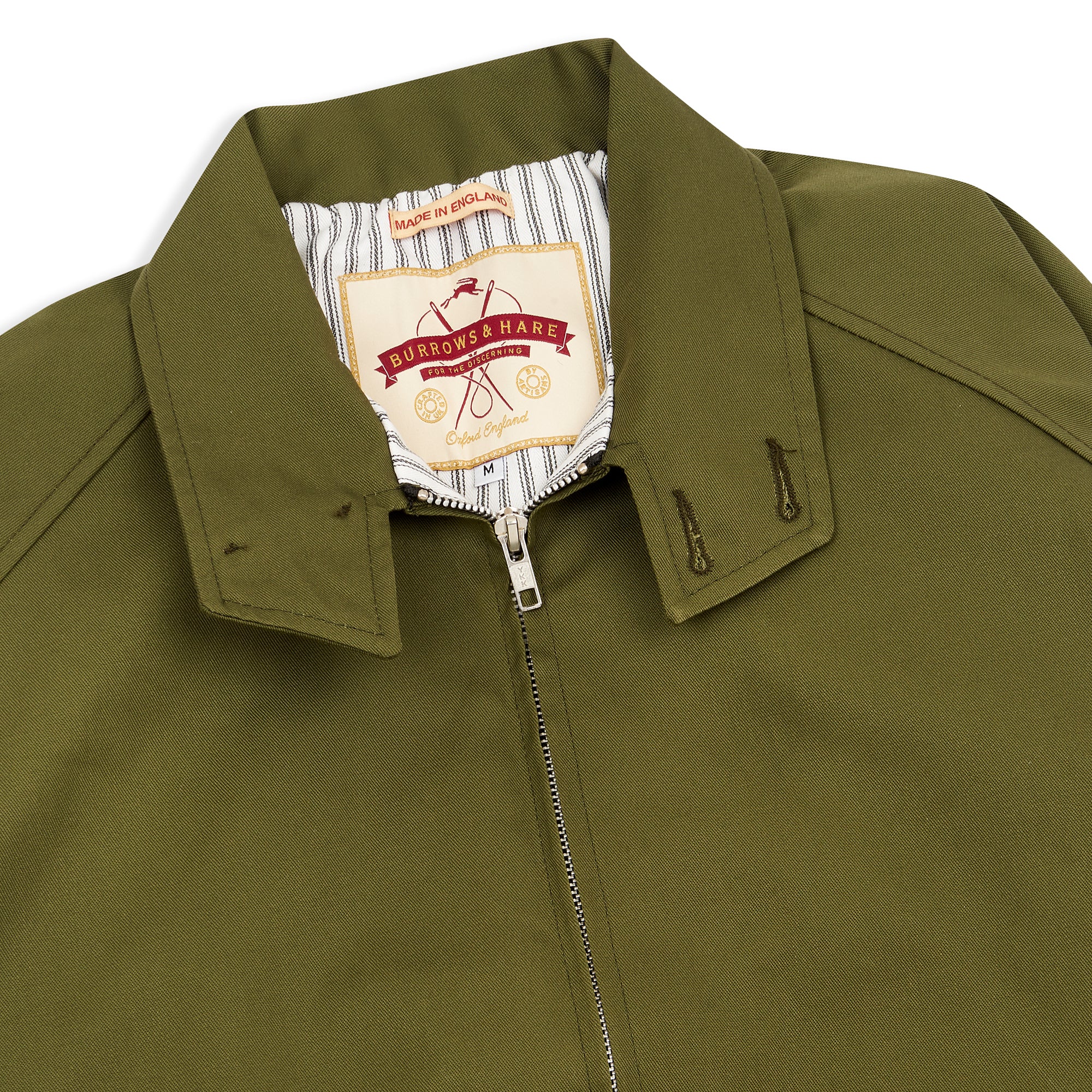 Burrows & Hare McQueen Harrington Jacket - Olive - Burrows and Hare