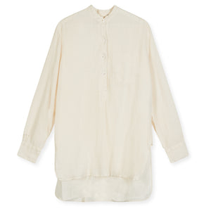 Women’s Linen Tunic Shirt - Ecru