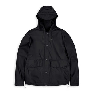 Short Hooded Coat Black