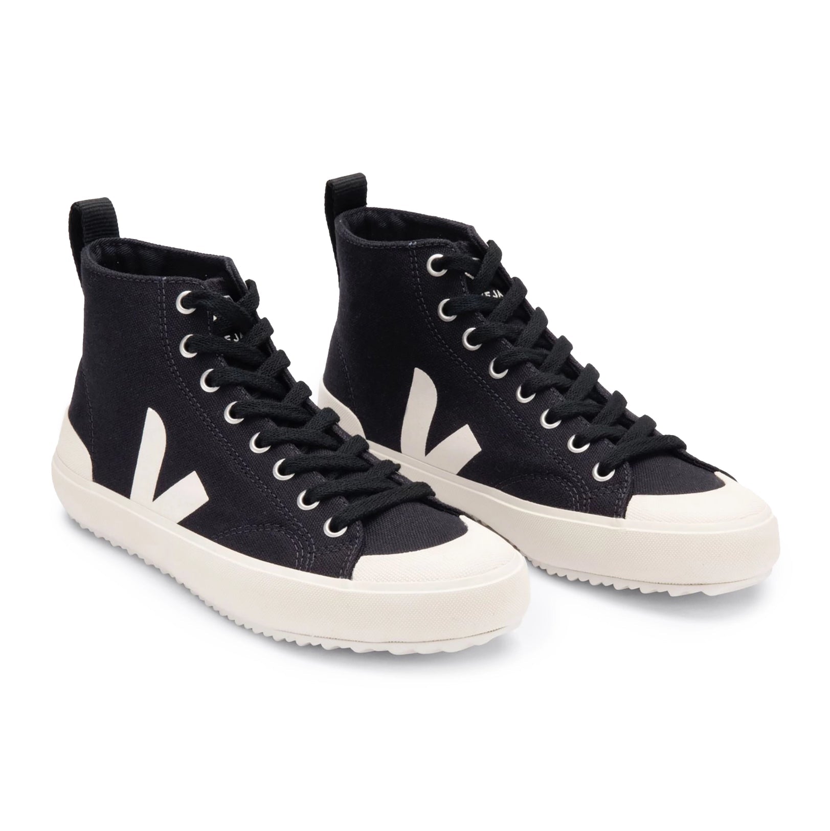 Veja Women’s Nova Canvas High Top Trainer - Black/Pierre