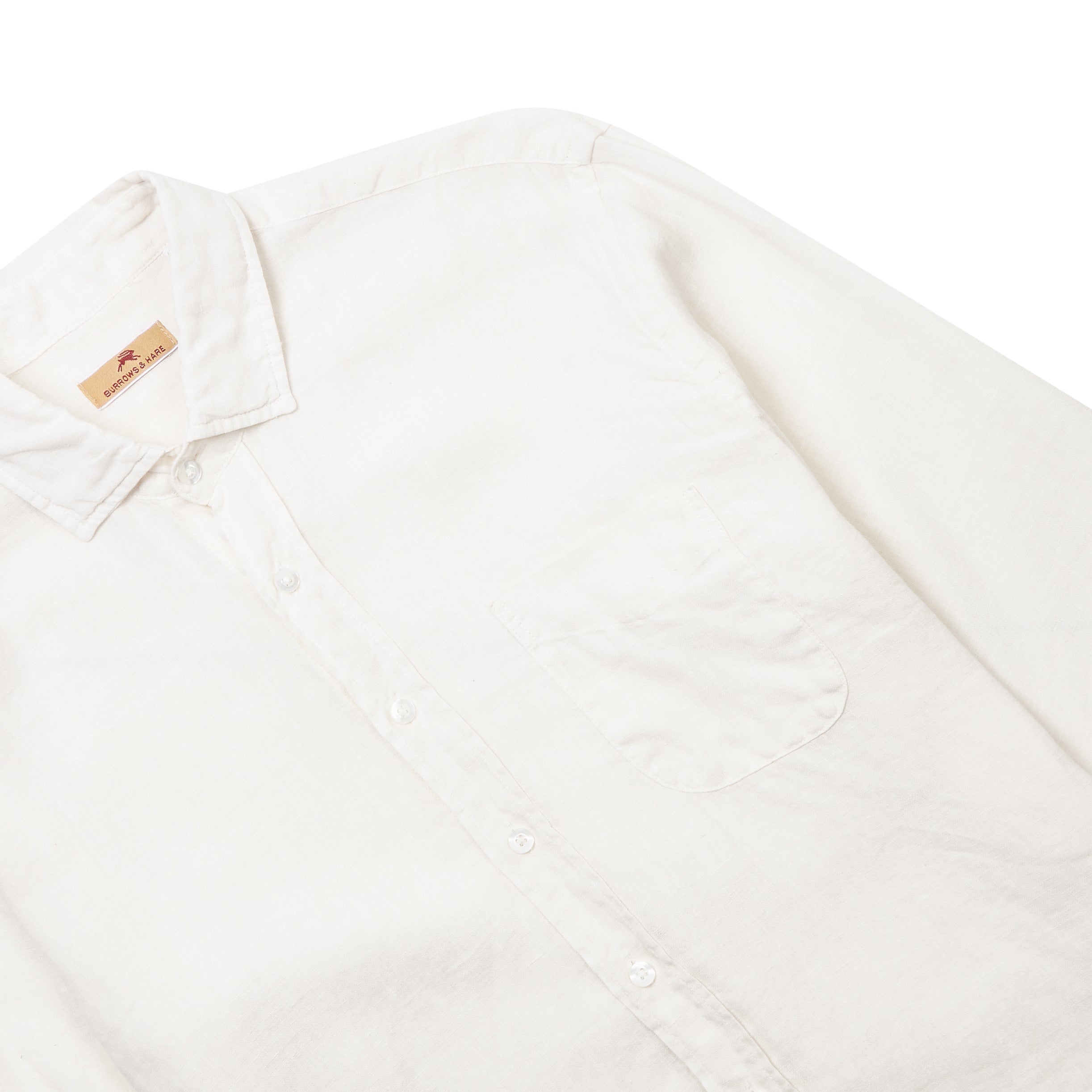 Burrows and Hare Linen Shirt - Ecru - Burrows and Hare