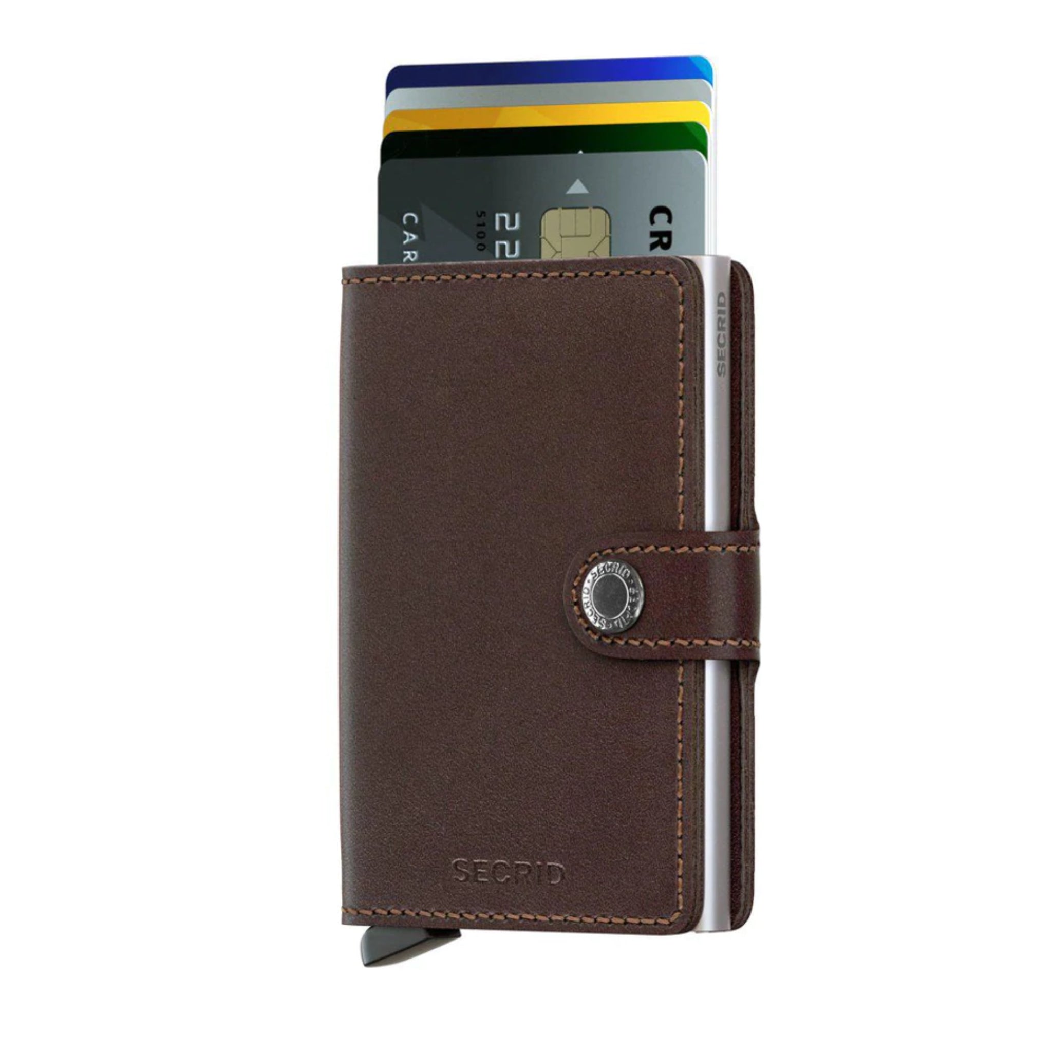 SECRID RFID Miniwallet - Original Dark Brown - Burrows and Hare