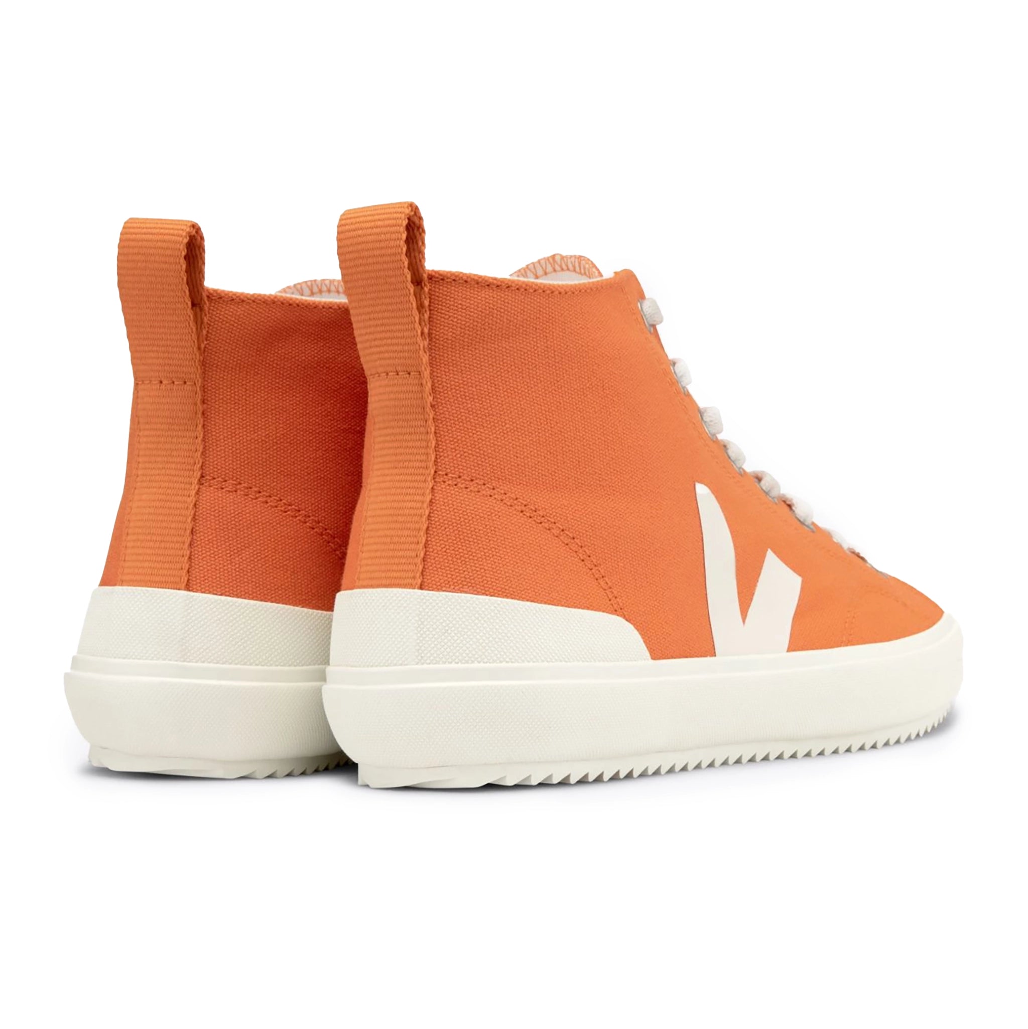 Veja Nova High Top Canvas Trainer - Pumpkin Pierre - Burrows and Hare