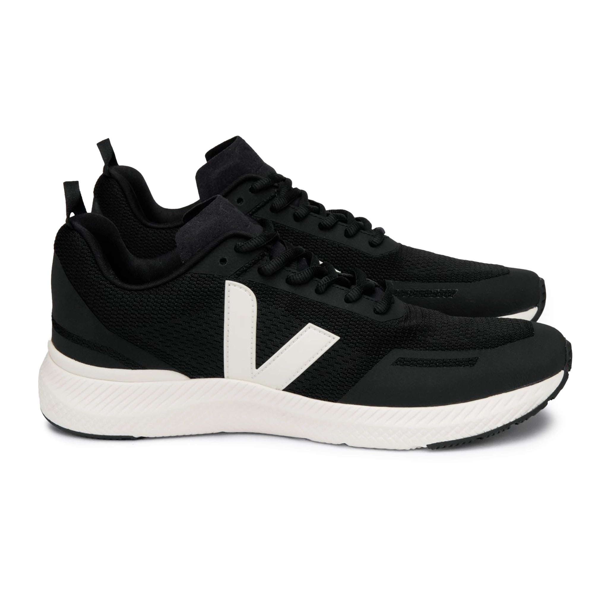 Veja Impala Jacquard Trainer - Black / Cream - Burrows and Hare