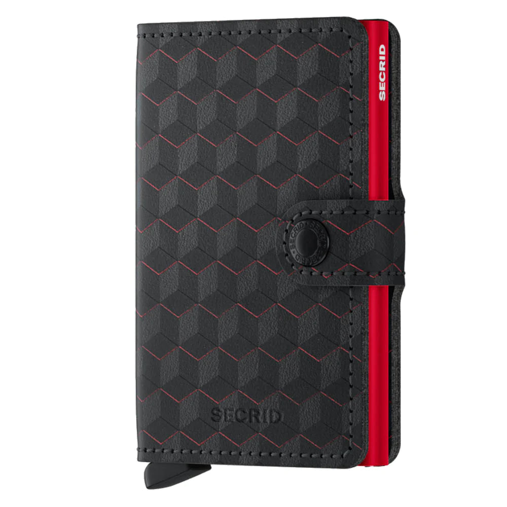 Secrid RFID Miniwallet - Optical Black / Red