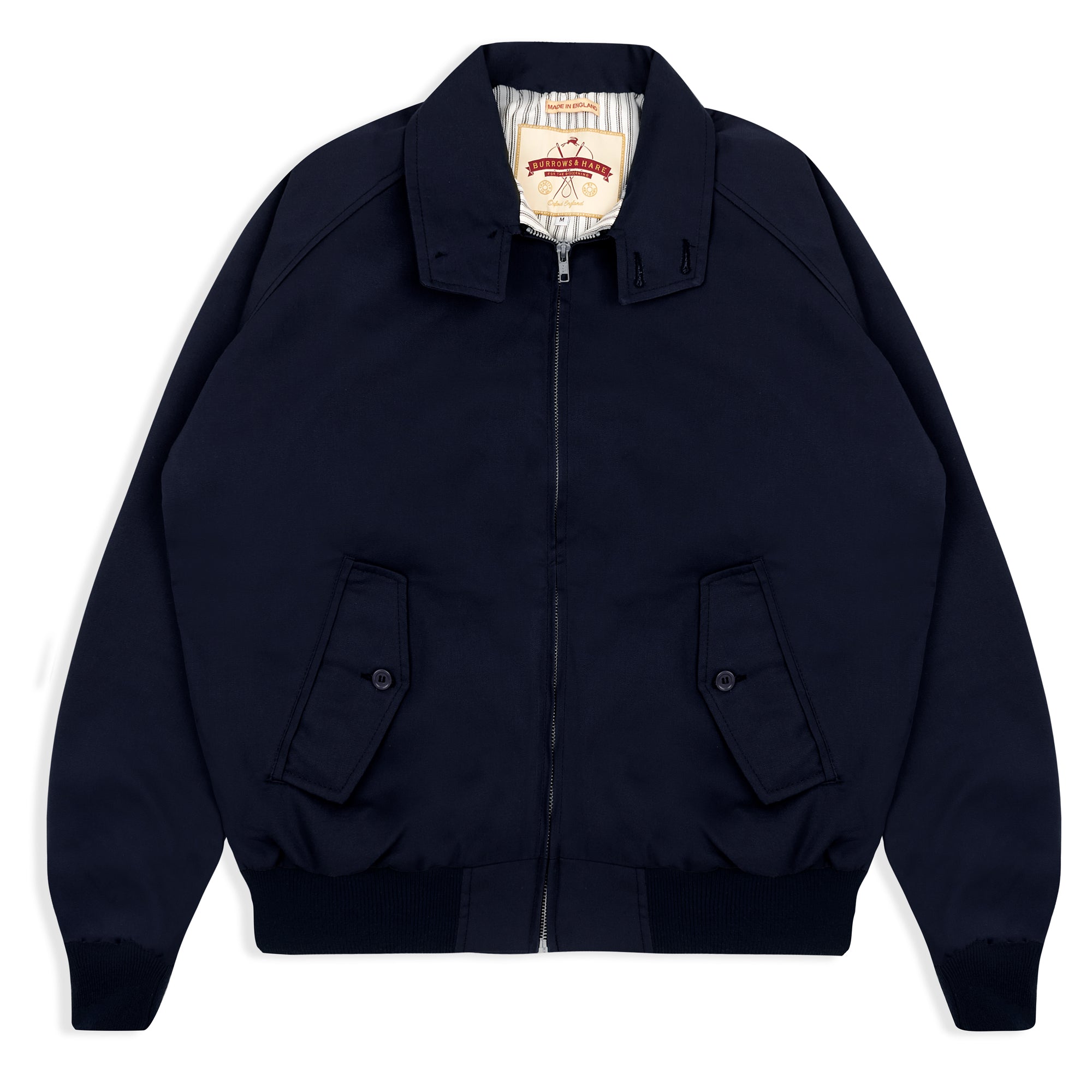 Burrows & Hare McQueen Harrington Jacket - Navy - Burrows and Hare