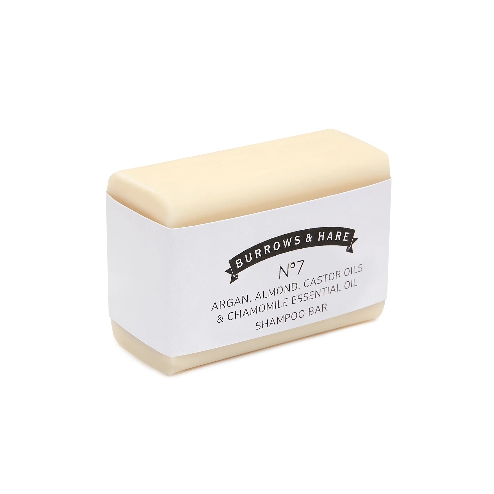 Burrows & Hare Shampoo Bar - Argan, Almond, Castor Oils & Chamomile Essential Oil