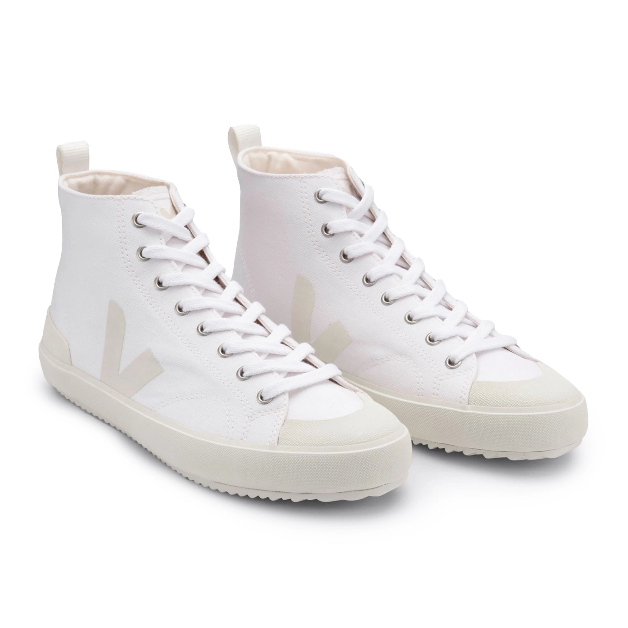 Veja Nova High Top Canvas Trainer -  White Pierre - Burrows and Hare