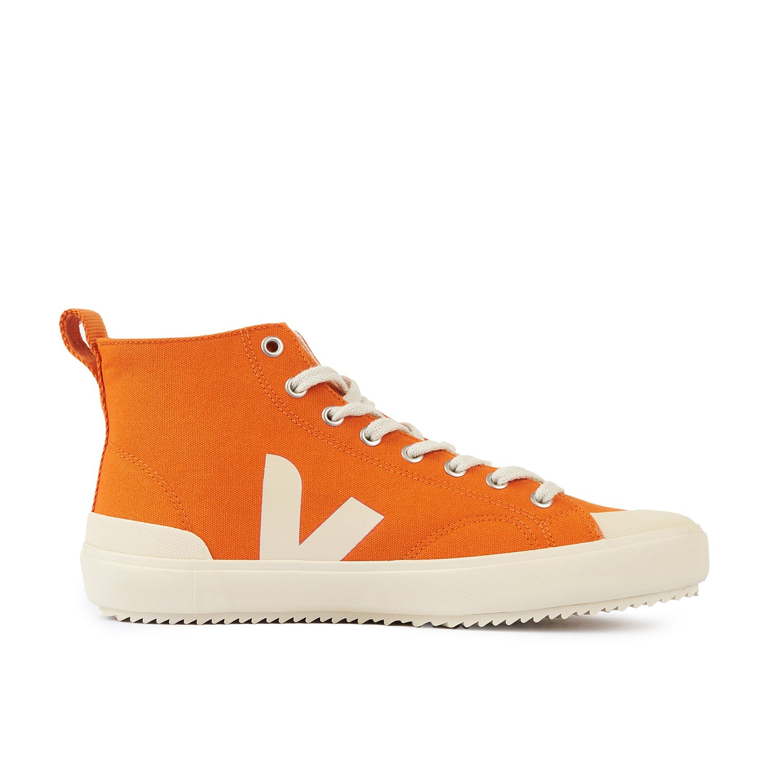 Veja Nova High Top Canvas Trainer - Pumpkin Pierre - Burrows and Hare