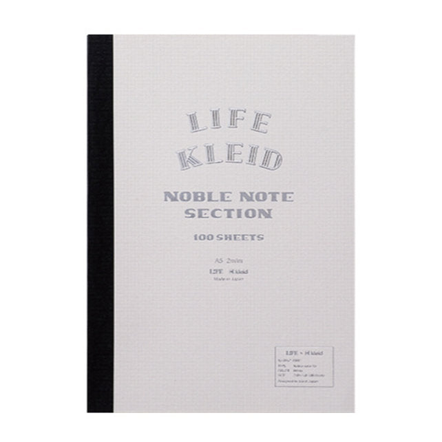 Life x Kleid Japan Japanese Noble Notebook A5 - White - Burrows and Hare