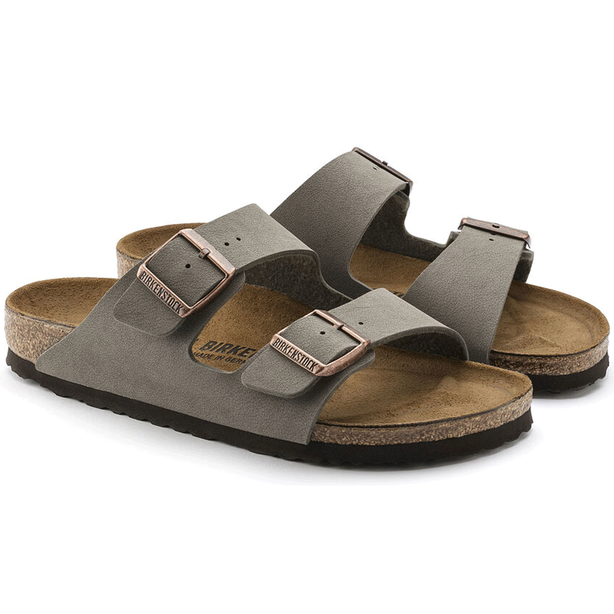 BIRKENSTOCK Arizona Sandal - Birko-Flor Nubuck Stone